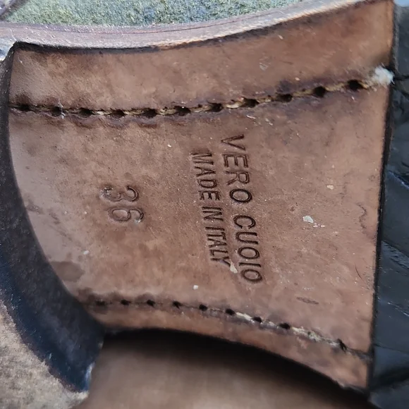 Vero Cuoio knee high suede tall boots Areaforte sz 36 - Picture 7 of 10